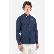 Chemise La Martina CCMC02-PP003 POPLIN-07017 NAVY