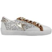 Baskets Cetti BASKETS 1342 GLITTER GROUPIE BLANC