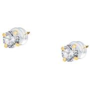 Boucles oreilles Cleor Boucles d'oreilles en or 375/1000 et zircon