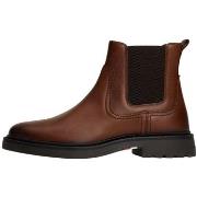 Boots Tommy Hilfiger Bottines homme Ref 64255 GVI Cognac