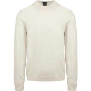 Sweat-shirt BOSS Pull Bjarno Laine Ecru