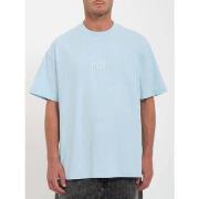 T-shirt Volcom Camiseta Ripple Stone - Misty Blue