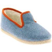 Chaussons Chausse Mouton - Charentaises TWEED - Bleu - Taille