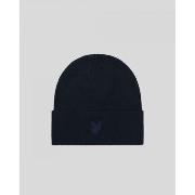 Chapeau Lyle &amp; Scott HE960TON TONAL EAGLE BEANIE-NAVY