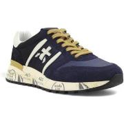 Chaussures Premiata Running Suede Sneaker Uomo Blue LANDER-6904