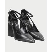 Chaussures escarpins Albano Escarpins en cuir de veau noir