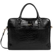 Porte document LANCASTER Sac porte documents Ref 44910 Noir Croco