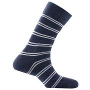 Chaussettes Kindy Mi-chaussettes homme en coton rayures MADE IN FRANCE