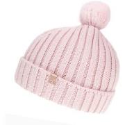 Bonnet Isotoner Bonnet Femme à pompon torsades Rose