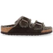 Sandales Birkenstock Sandale Arizona en fourrure brune