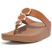 Tongs FitFlop HALO LEATHER TOE-POST SANDALS LIGHT TAN