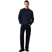 Sweat-shirt Calvin Klein Jeans Pull homme Ref 63854 PPK Bleu