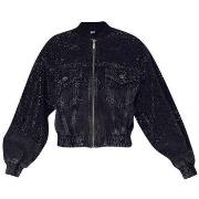 Blouson Liu Jo Bomber en toile denim avec strass