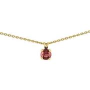 Collier Brillaxis Collier solitaire rubis or jaune 18 carats