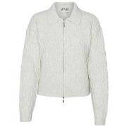 Pull Aware VESTE VMMEFFA LS ZIP CARDIGAN - BIRCH / MELANGE - XS