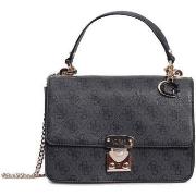 Sac à main Guess eliette handle bag coal logo