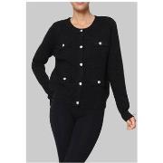 Pull Kebello Gilet Cardigan Noir F