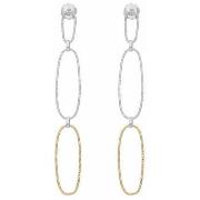 Boucles oreilles Orusbijoux Boucles D'oreilles Argent Rhodié Doré Diam...