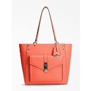 Sac Guess femme sac Albury à breloque corail