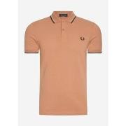 T-shirt Fred Perry Chemise à double bout - rouille claire vert chaud