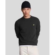 Pull Lyle &amp; Scott KN2110V MERINO CREW JUMPER-Z86. JET BLACK