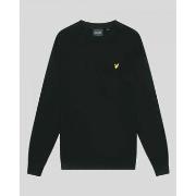 Pull Lyle &amp; Scott KN2110V MERINO CREW JUMPER-Z86. JET BLACK