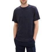 T-shirt Tom Tailor Tee Shirt JACQUARD Navy Palm