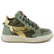 Baskets montantes enfant Stones and Bones RIVET CALF METAL KHAKI GOLD