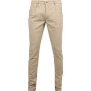 Pantalon Suitable Chino Pico Pleat Flanel Sand