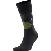 Chaussettes Burlington Laine Edinburgh Noir 3001