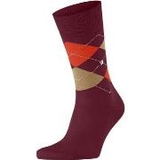 Chaussettes Burlington Laine Edinburgh Rouge 8011