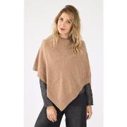 Echarpe Notshy Poncho cachemire beige-048043