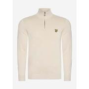 Pull Lyle &amp; Scott Pull à quart de zip en coton mérinos - cove