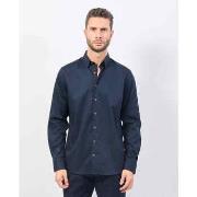 Chemise Bugatti Chemise homme bleu uni