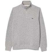 Sweat-shirt Lacoste SWEATSHIRT ZIPPÉ INTERLOCK COL MONTANT GRIS