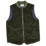 Gilet Bl'ker Gilet Corduroy Trapunta Bear Homme Green