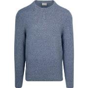 Sweat-shirt Suitable Pull-over Laine Boiled Bleu