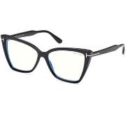 Lunettes de soleil Tom Ford FT5844-B Cadres Optiques, Noir, 55 mm