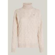 Sweat-shirt Tommy Hilfiger Pull col roulé beige