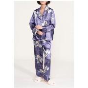 Pyjamas / Chemises de nuit Kebello Pyjama fluide en satin Violet F