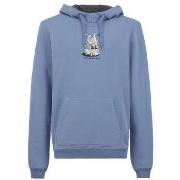 Sweat-shirt E9 Pull Hood Homme Steel Blue/Van