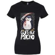 T-shirt Psycho Penguin Cute But Psycho