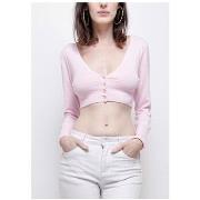 Pull Kebello Boléro Rose F