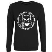 Sweat-shirt Grindstore Black Cats Black Magic Black Coffee