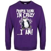 Sweat-shirt Psycho Penguin People Think I'm Crazy