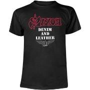 T-shirt Saxon Denim And Leather