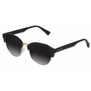 Lunettes de soleil Hawkers CLASSIC ROUNDED rubber black dark 51 mm