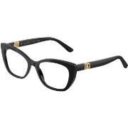 Lunettes de soleil D&amp;G DG3398 Cadres Optiques, Noir/Transparent, 5...