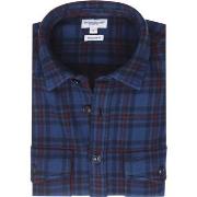 Sweat-shirt Mcgregor Surchemise Bleu Foncé A Carreaux Tartan