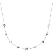 Collier Brillaxis Collier argent et goutte oxydes de zirconium bleu